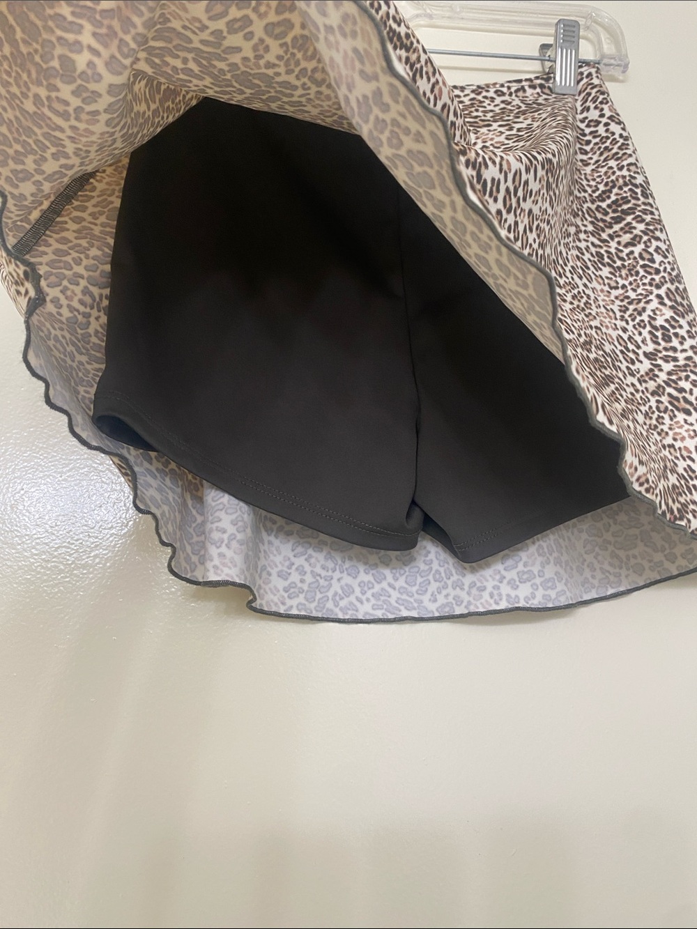 Girls Leopard Print A-Line Skort - Picture 3 of 4